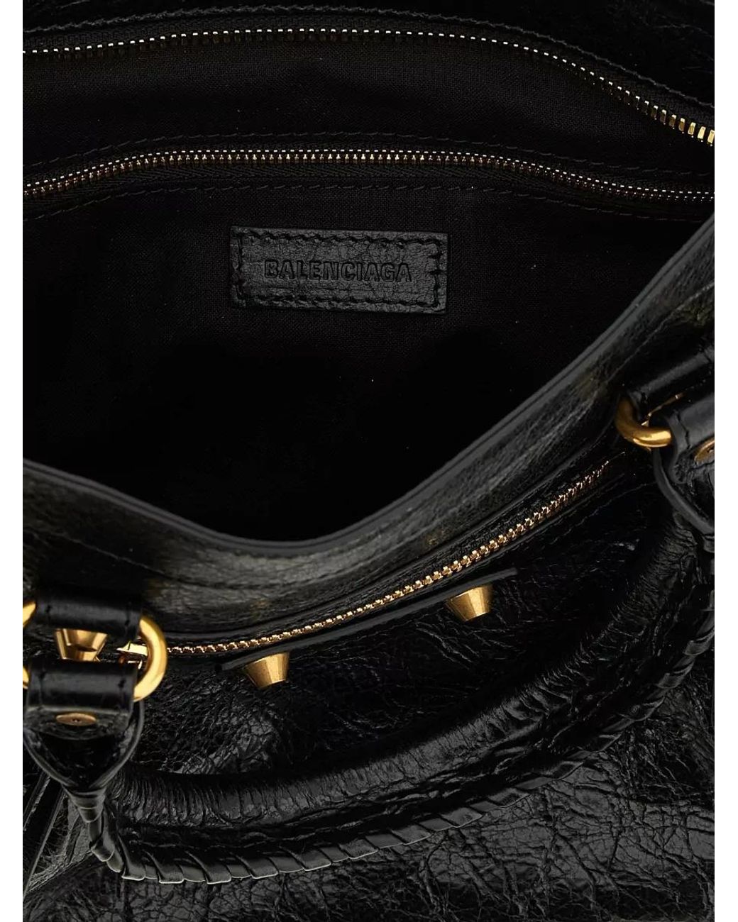 Balenciaga Black Le City Small Leather Cross-Body Bag