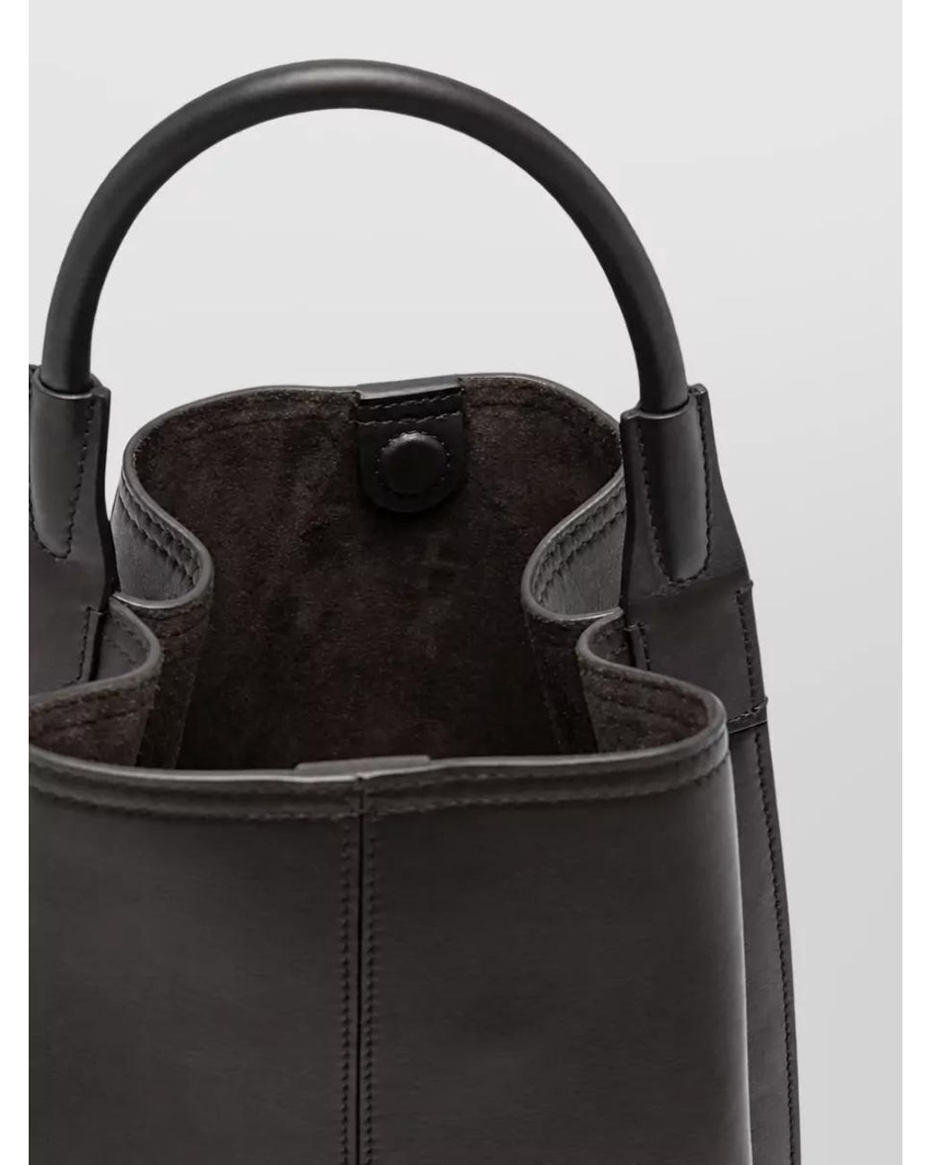 Victoria Beckham Black Victoria Leather Bucket Bag