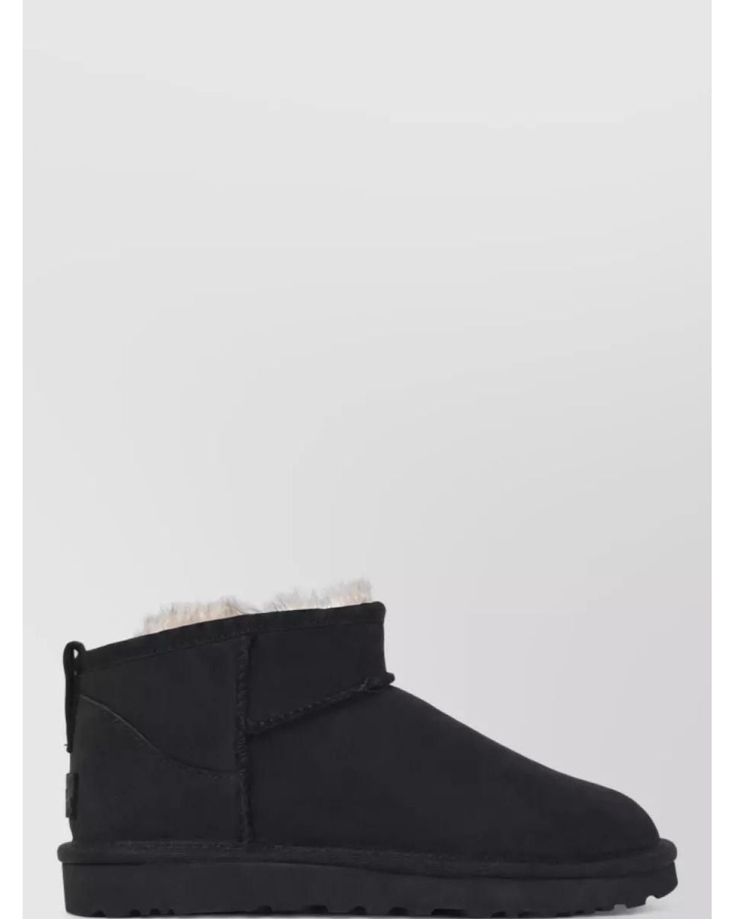Ugg Black Leather Ankle Boots