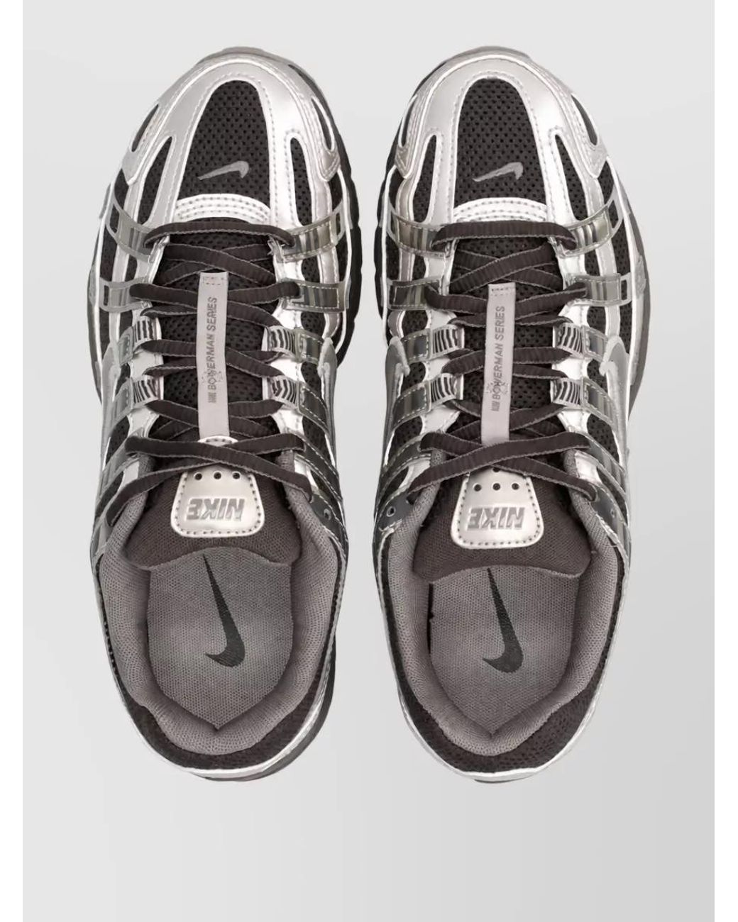 Nike Gray P-6000 Low-Top Sneakers