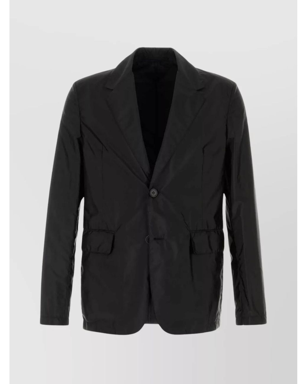 Prada Black Recycled Nylon Blazer for men