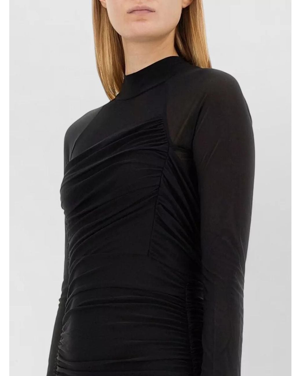 Helmut Lang Black Slim-Fit Mini Dress