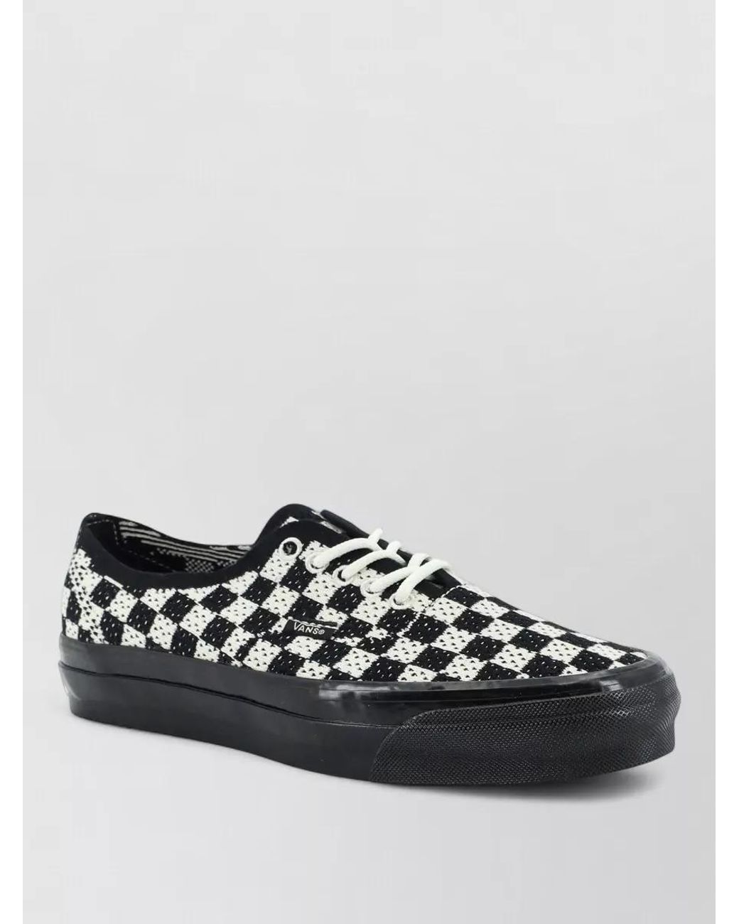 Vans Black Checkerboard Lace-Up Sneakers
