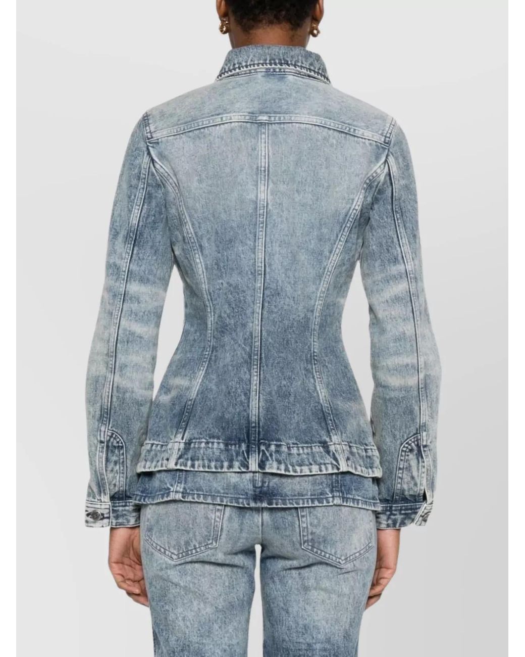 DIESEL Blue Single-Breasted Fitted Jacket