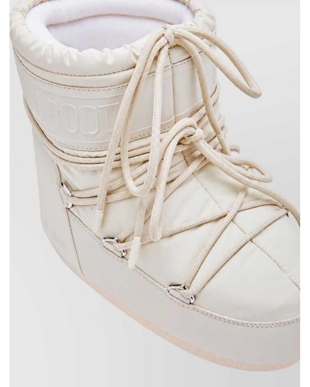 Moon Boot Natural Logo-Print Snow Boots