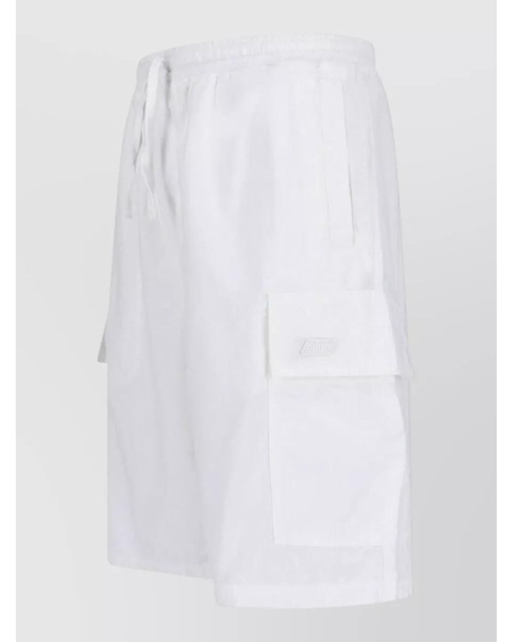 Autry White Straight Cargo Shorts for men