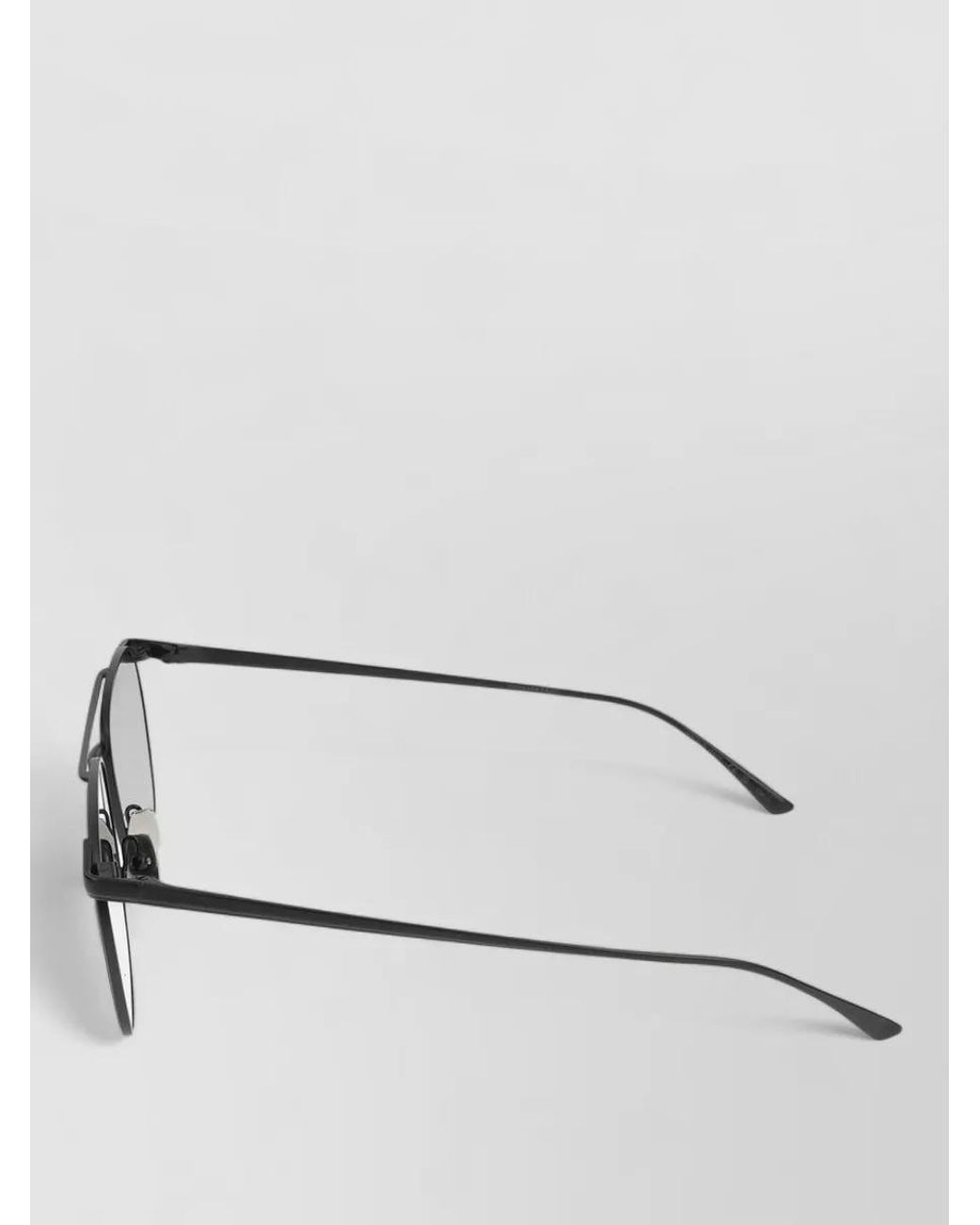 Saint Laurent Gray Metal Sunglasses for men