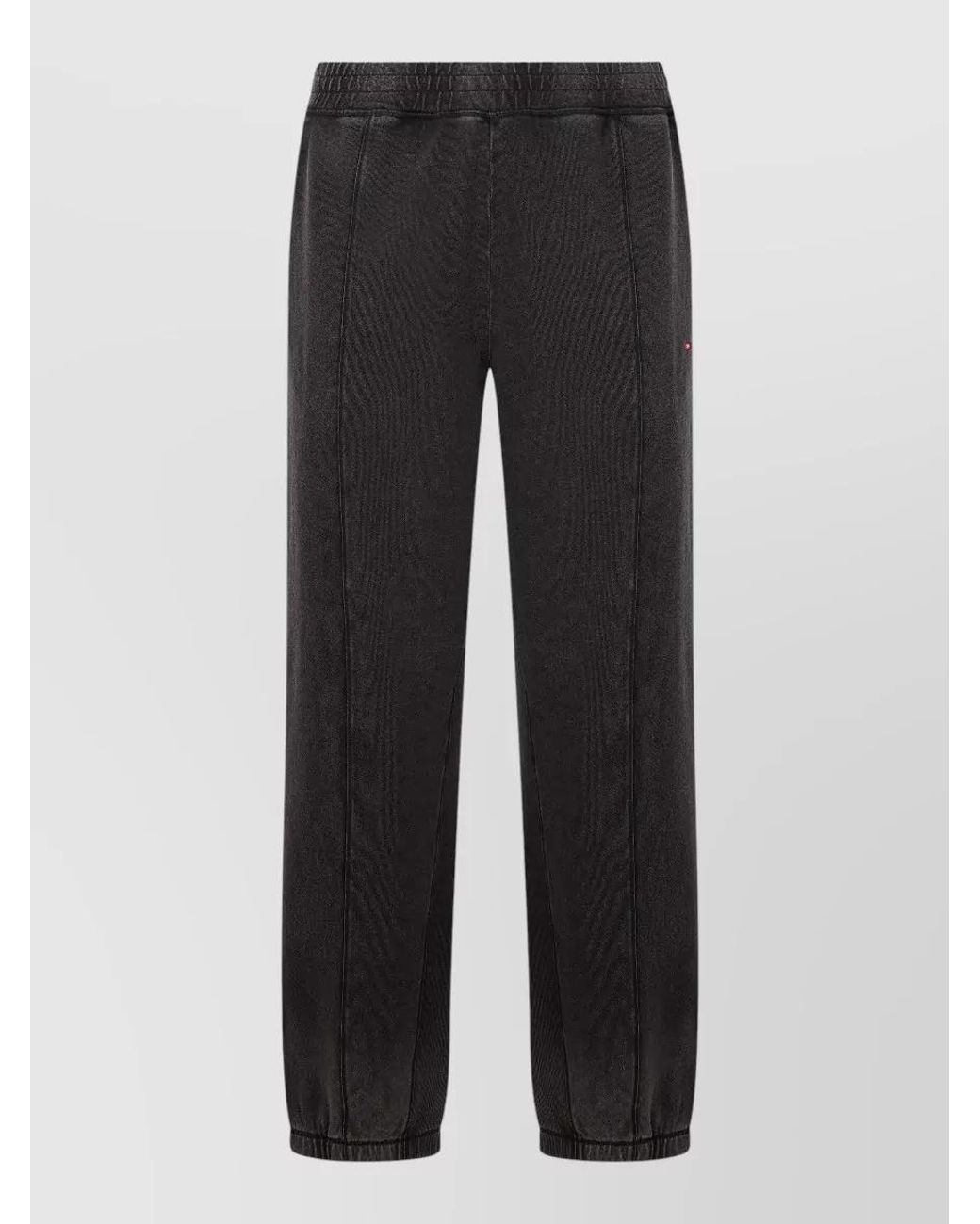 DIESEL Black Straight-Leg Trousers for men