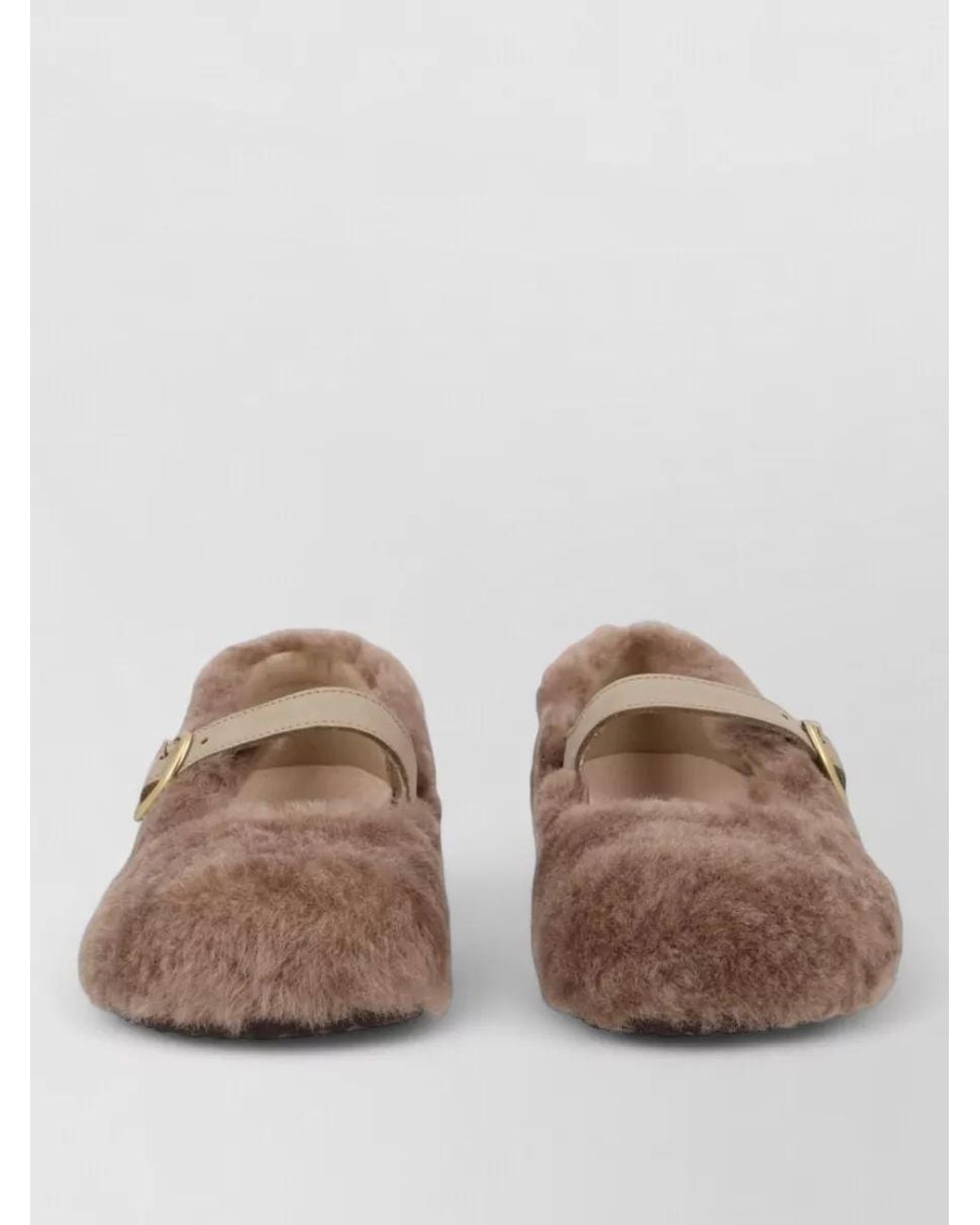Birkenstock Brown Shearling Slippers