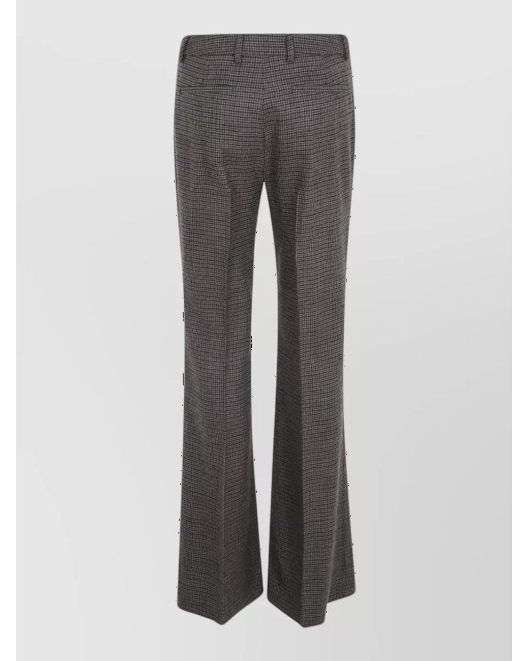 Etro Gray Flared Wool Suit Trousers