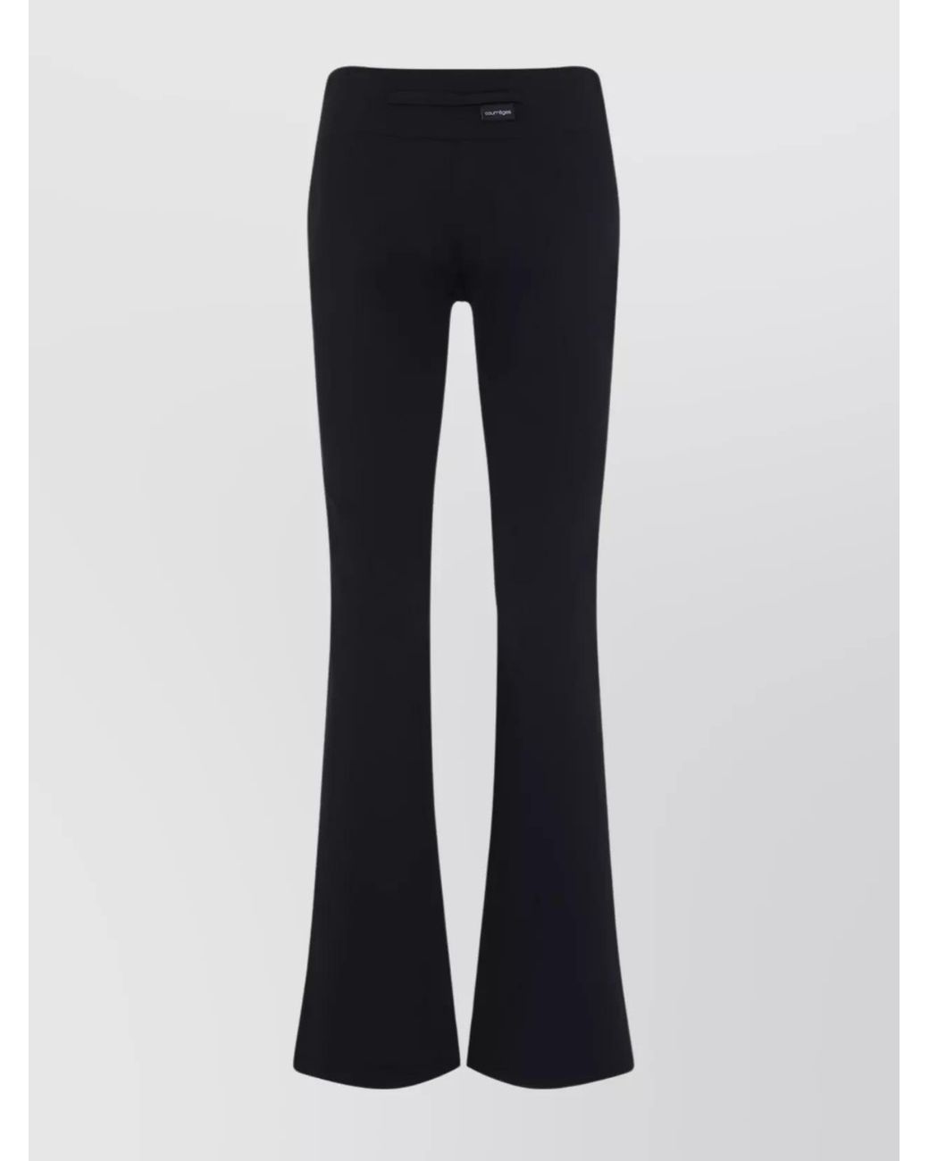 Courreges Blue Low-Rise Flared Trousers