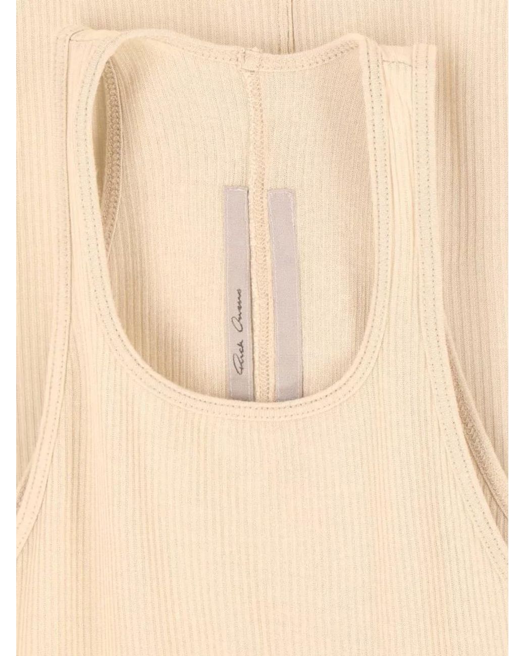 Rick Owens White Silk-Blend Midi Dress