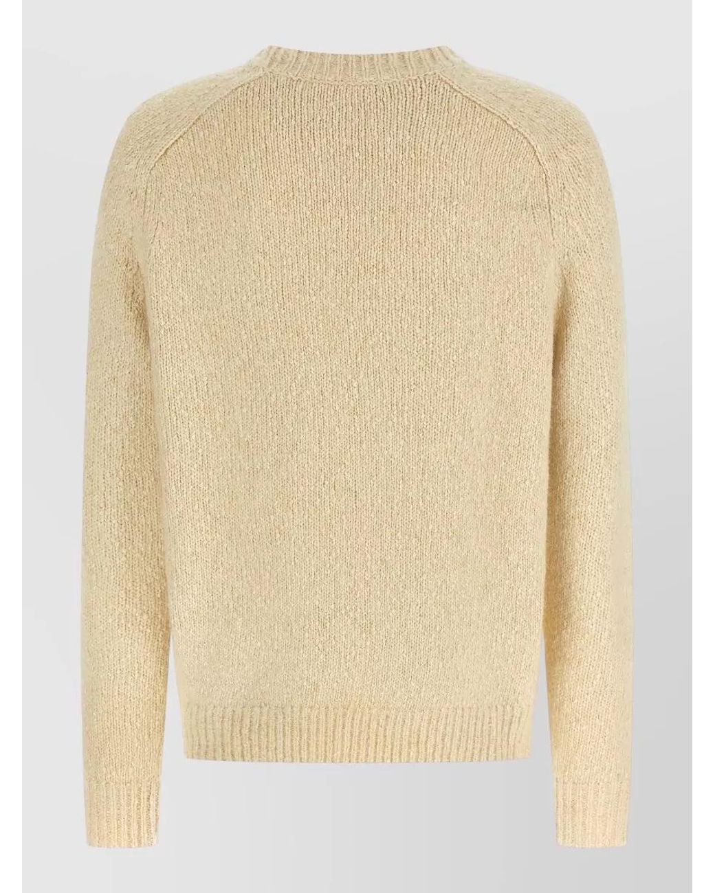 Isabel Marant Natural Brushed Crew-Neck Raglan Jumper for men