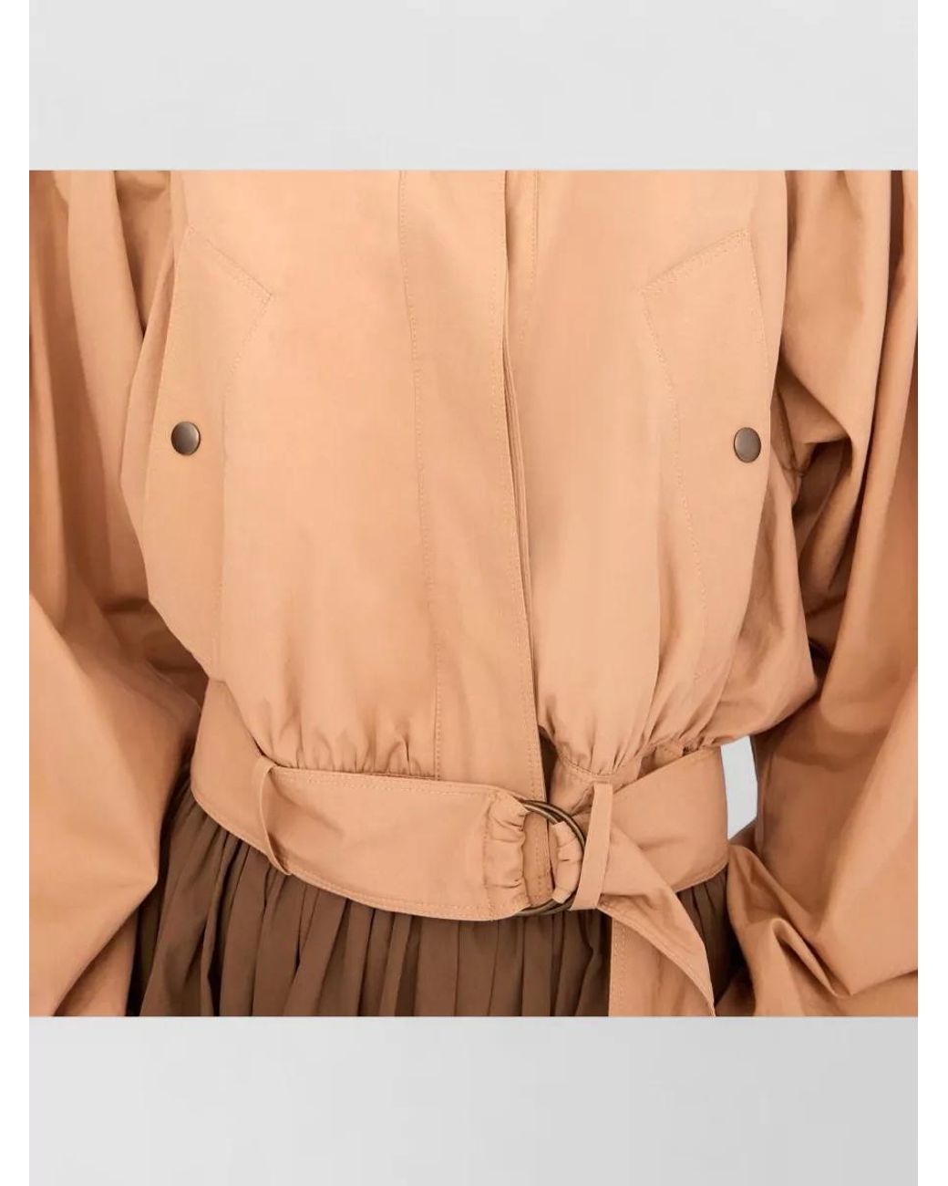Chloé Natural Cotton Cropped Belted Jacket