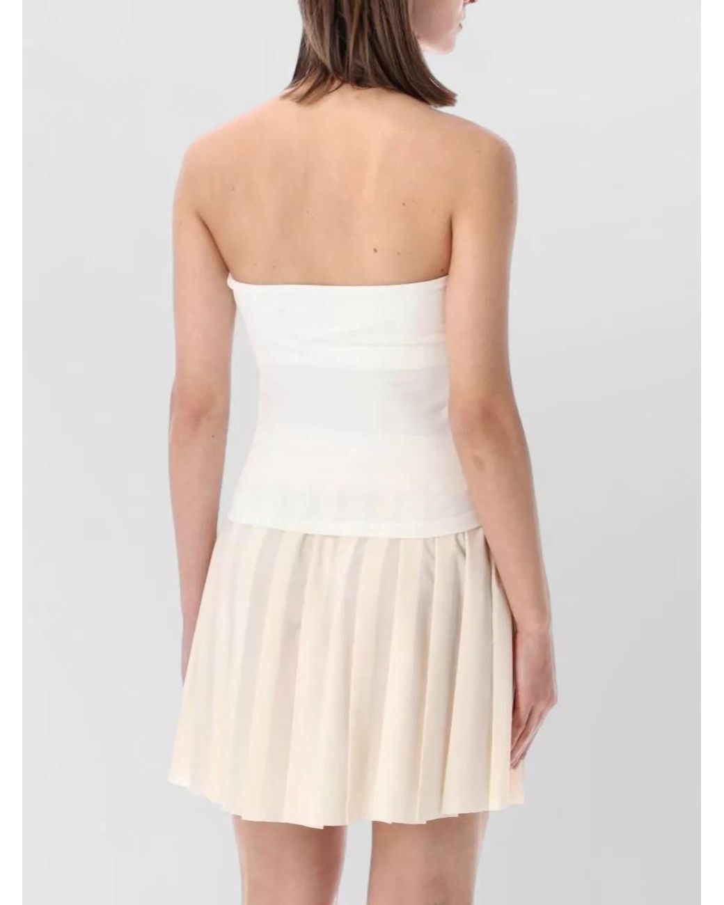 Nike Natural Strapless Fitted Bandeau Top