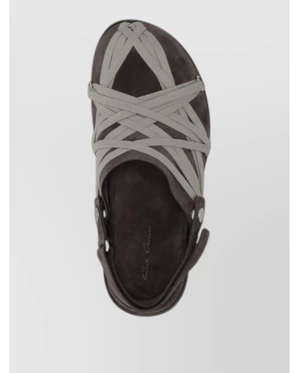 Rick Owens White Leather Sandals