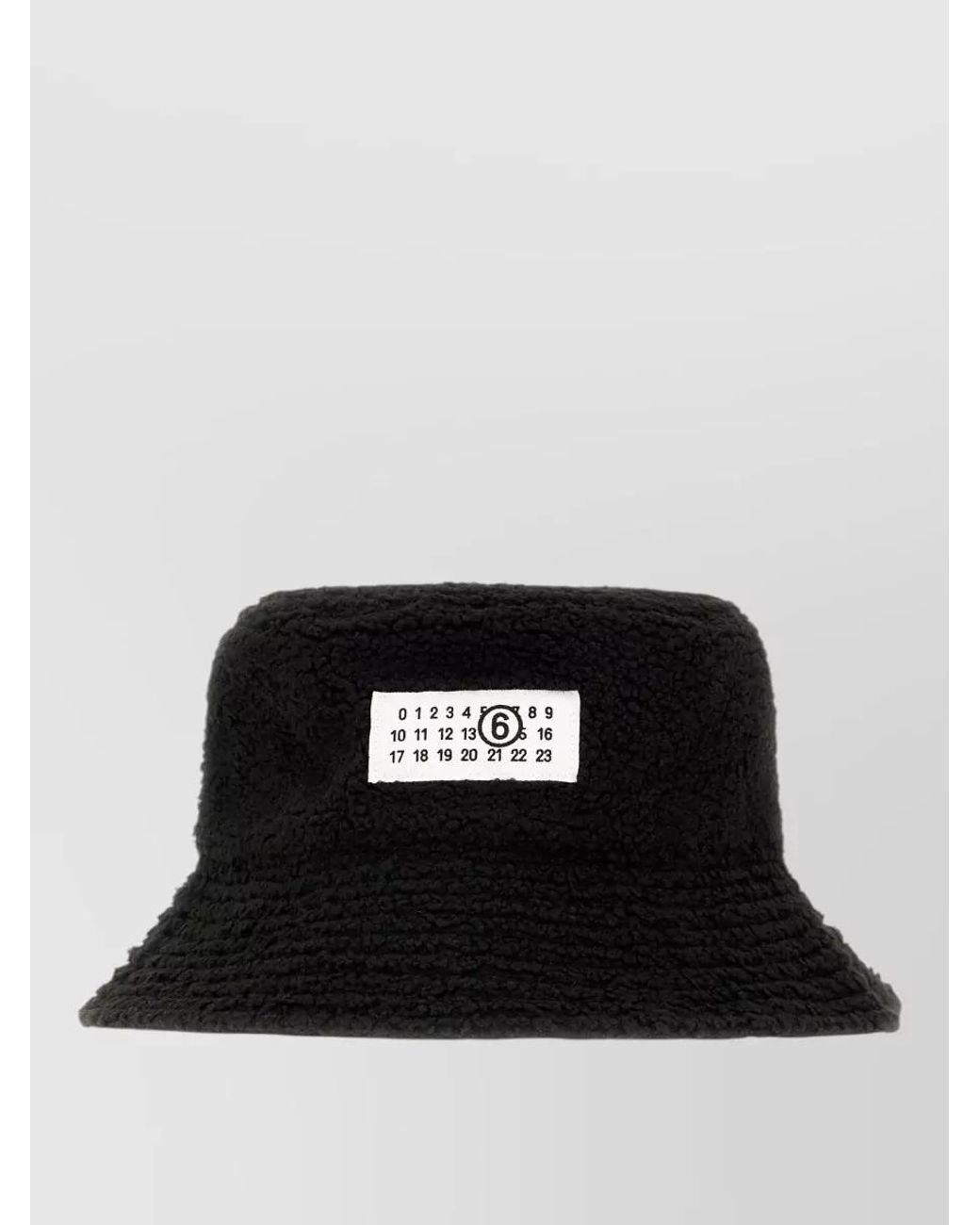 MM6 by Maison Margiela Black Reversible Bucket Hat for men