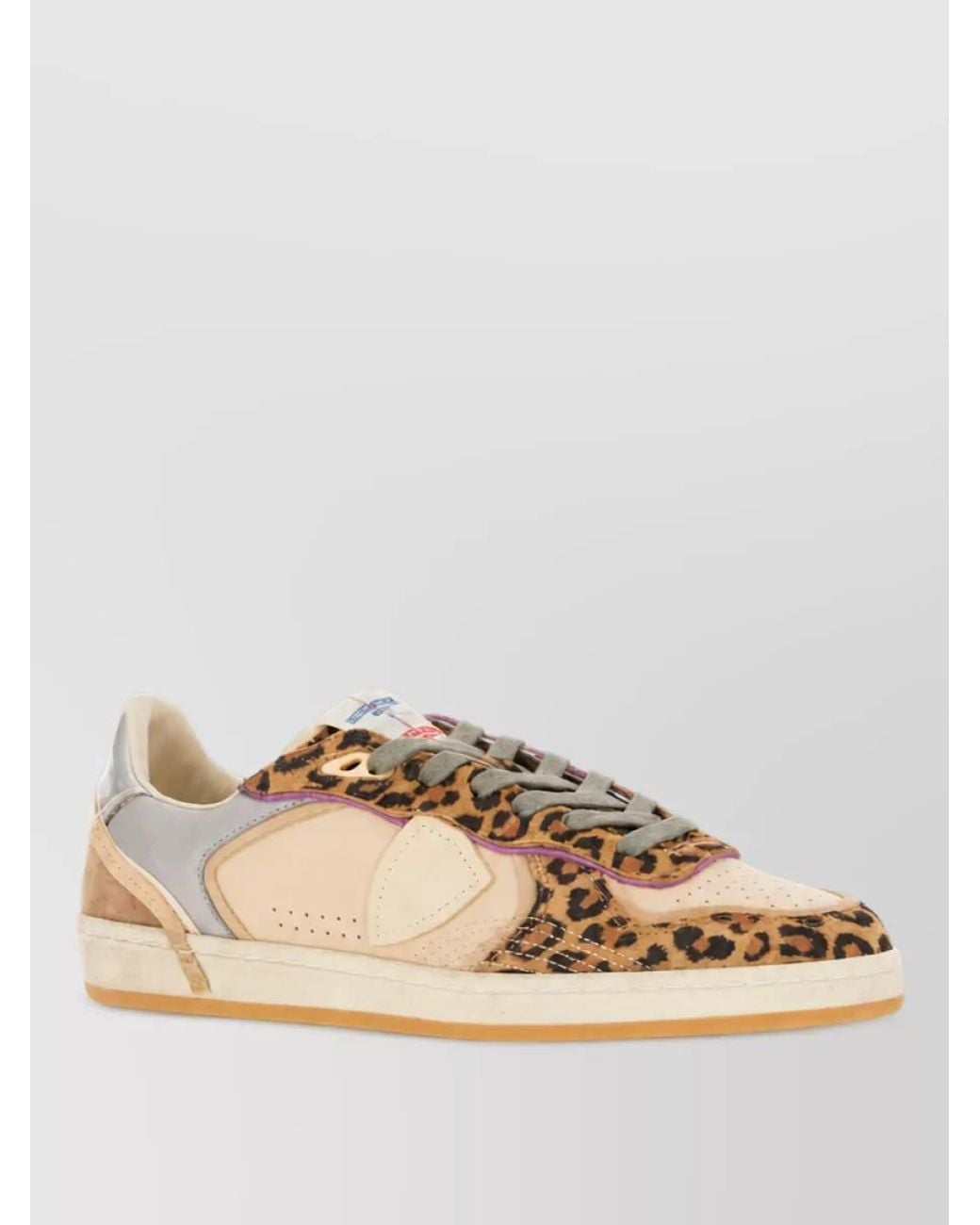 Philippe Model Natural Calf Leather Low-Top Sneakers