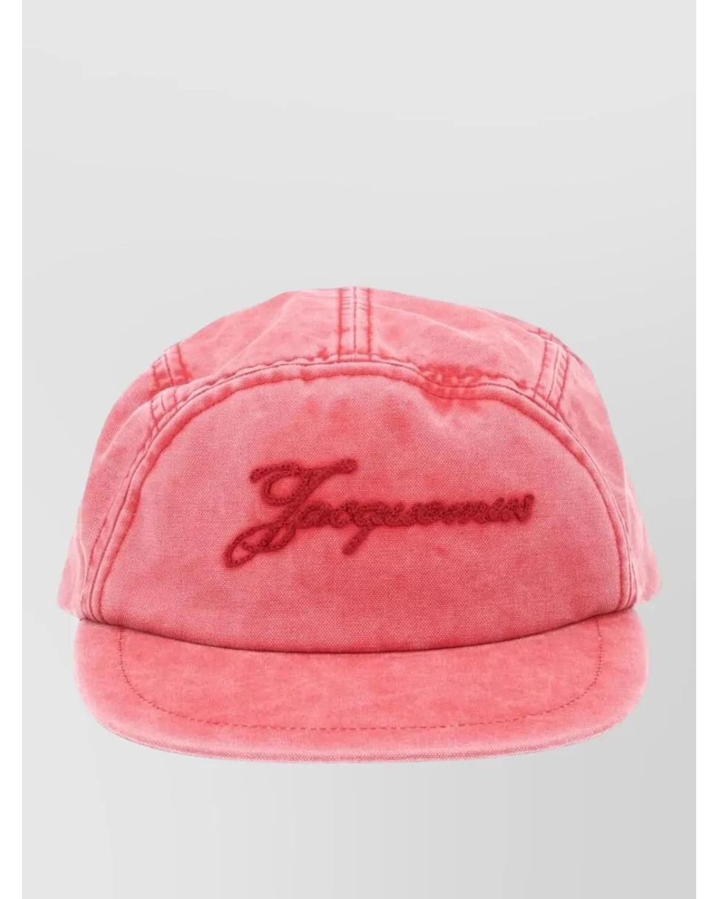 Jacquemus Pink Logo Cotton Cap