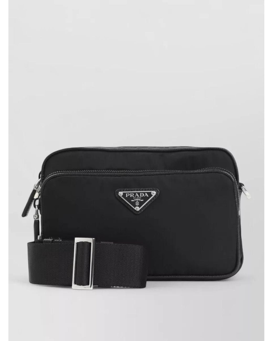 Prada Black Recycled Polyamide Crossbody Bag for men