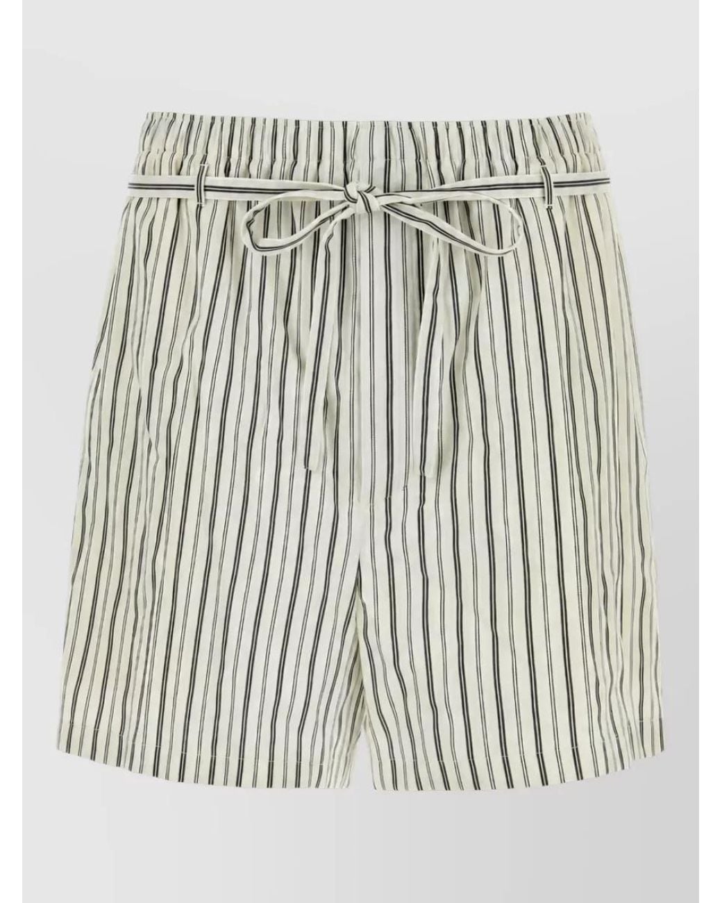 Saint Laurent Multicolor Cotton Embroidered Bermuda Shorts for men