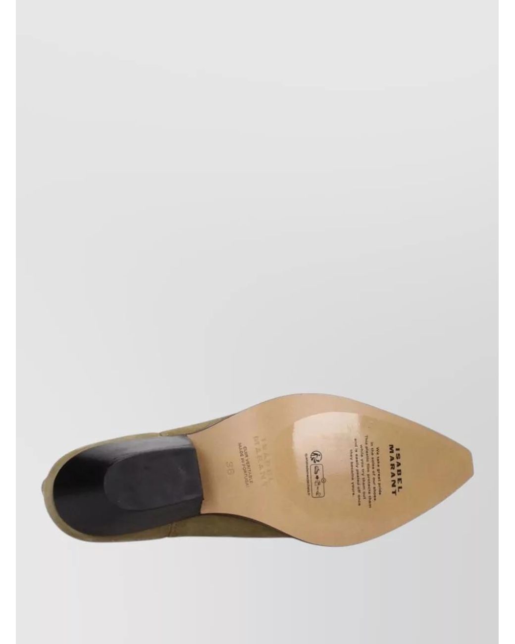 Isabel Marant Green Suede Leather Ankle Boots