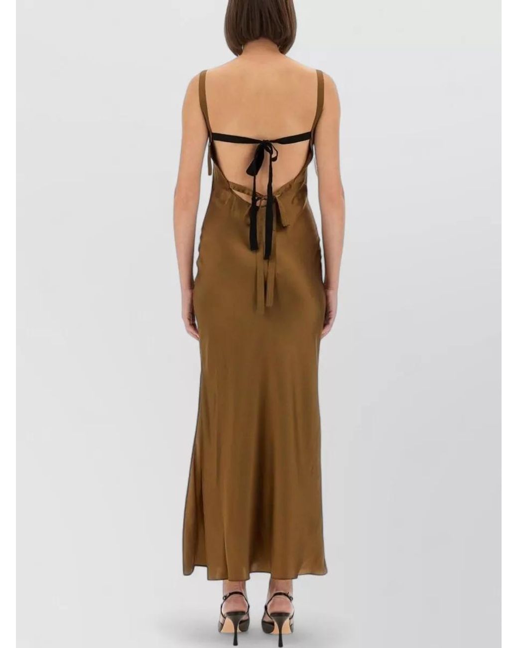 THE GARMENT Natural Silk Maxi Dress