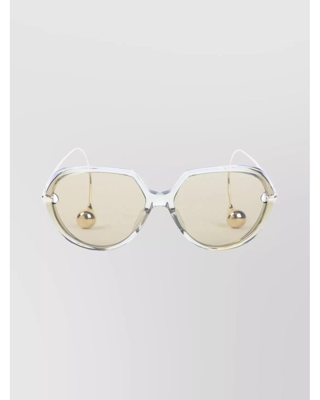 Bottega Veneta Natural Acetate Square Sunglasses