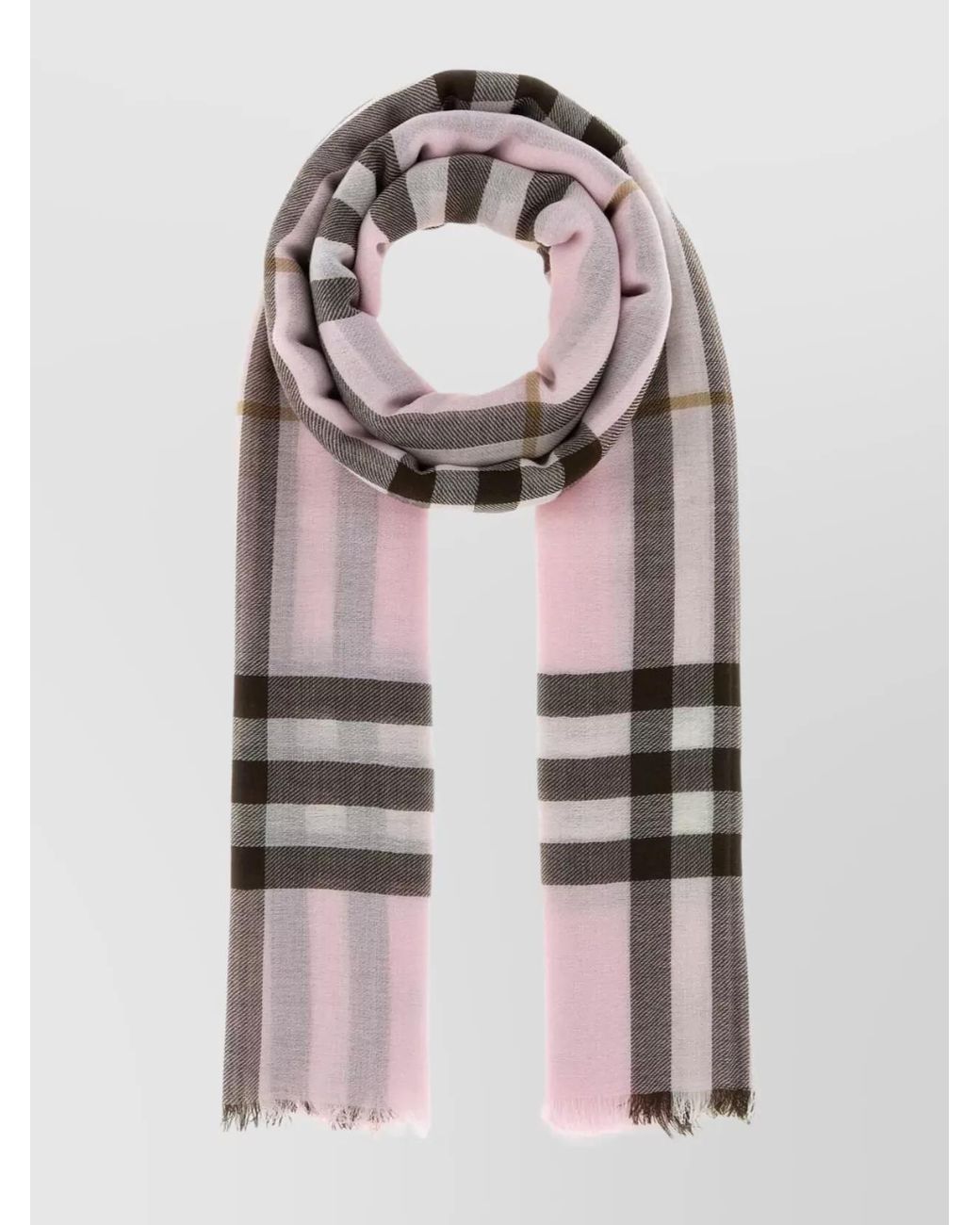 Burberry Multicolor Wool Checked Scarf