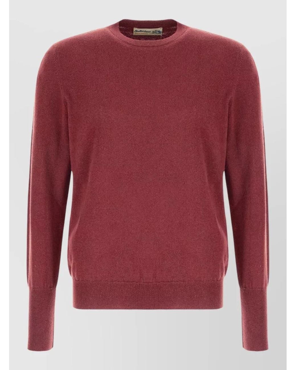 Ballantyne Red Cashmere Jumper for men