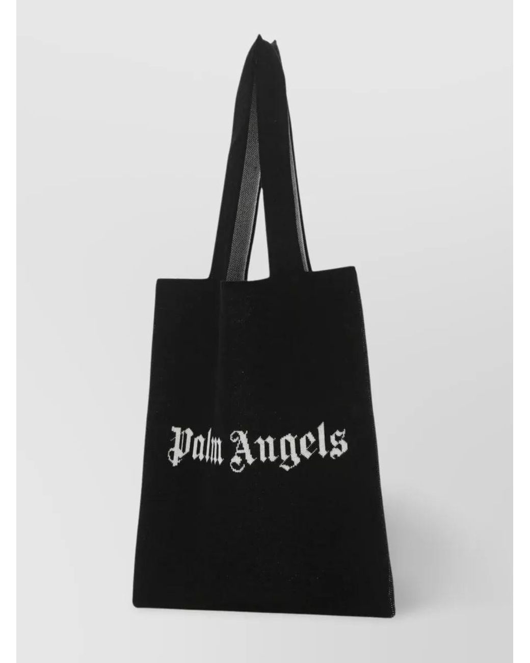 Palm Angels Black Logo Tote Bag for men