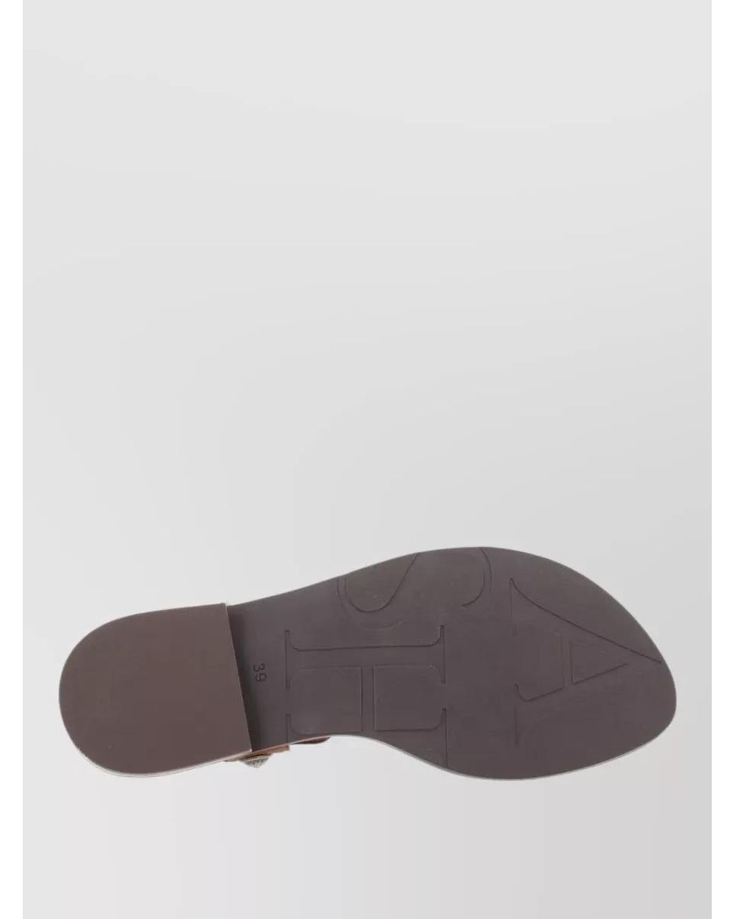 Ash Brown Leather Sandals