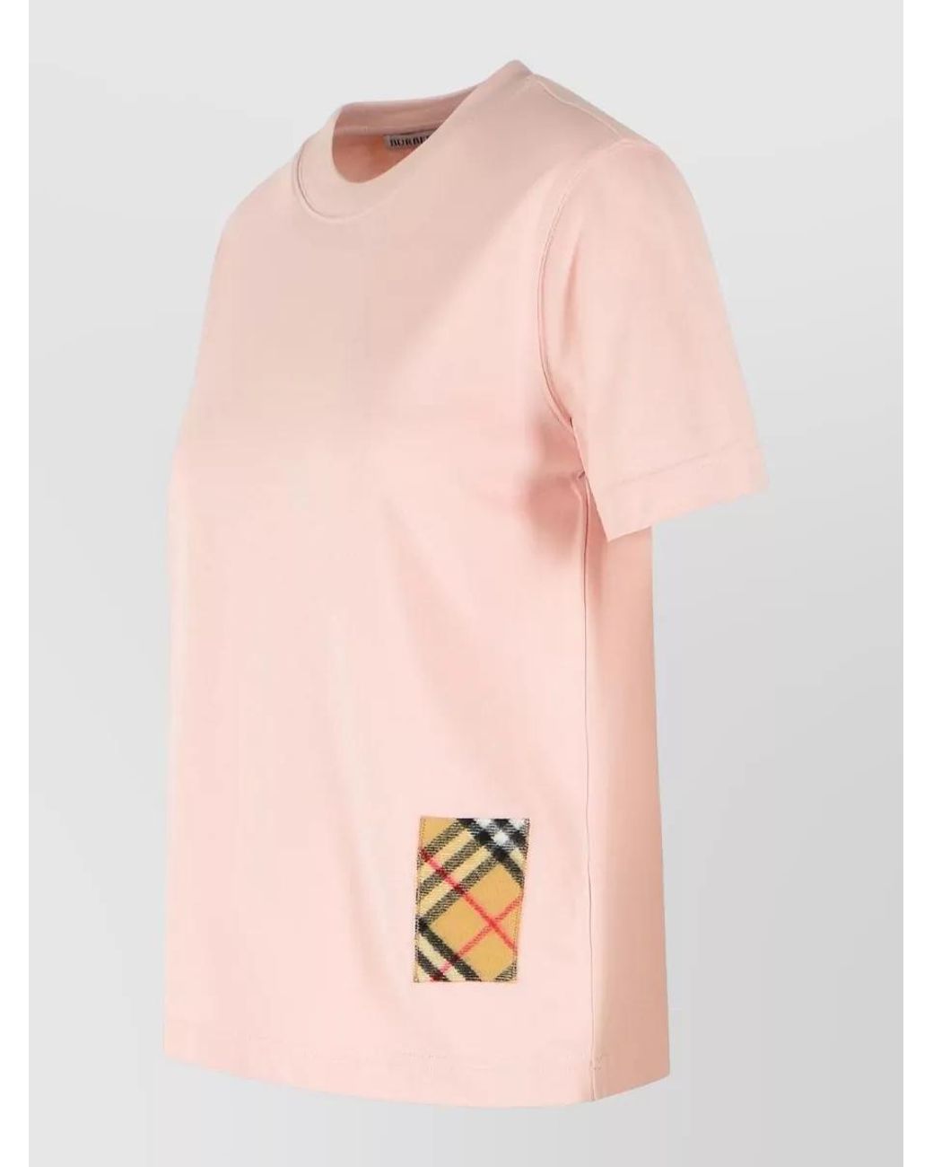 Burberry Pink Cotton Printed T-Shirt