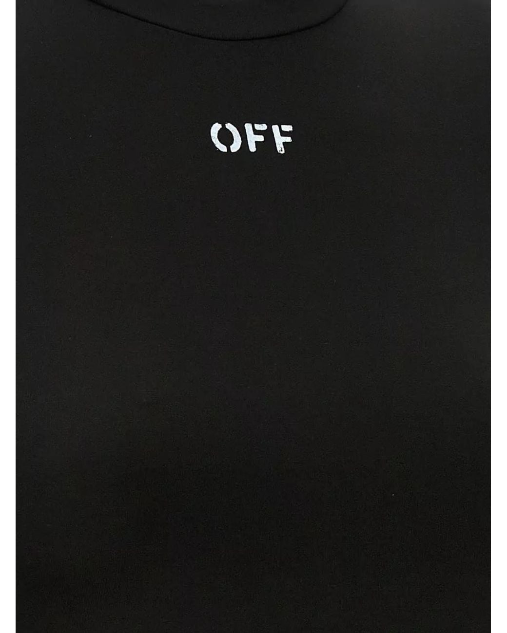 Off-White c/o Virgil Abloh Black Second Skin Knitted Top