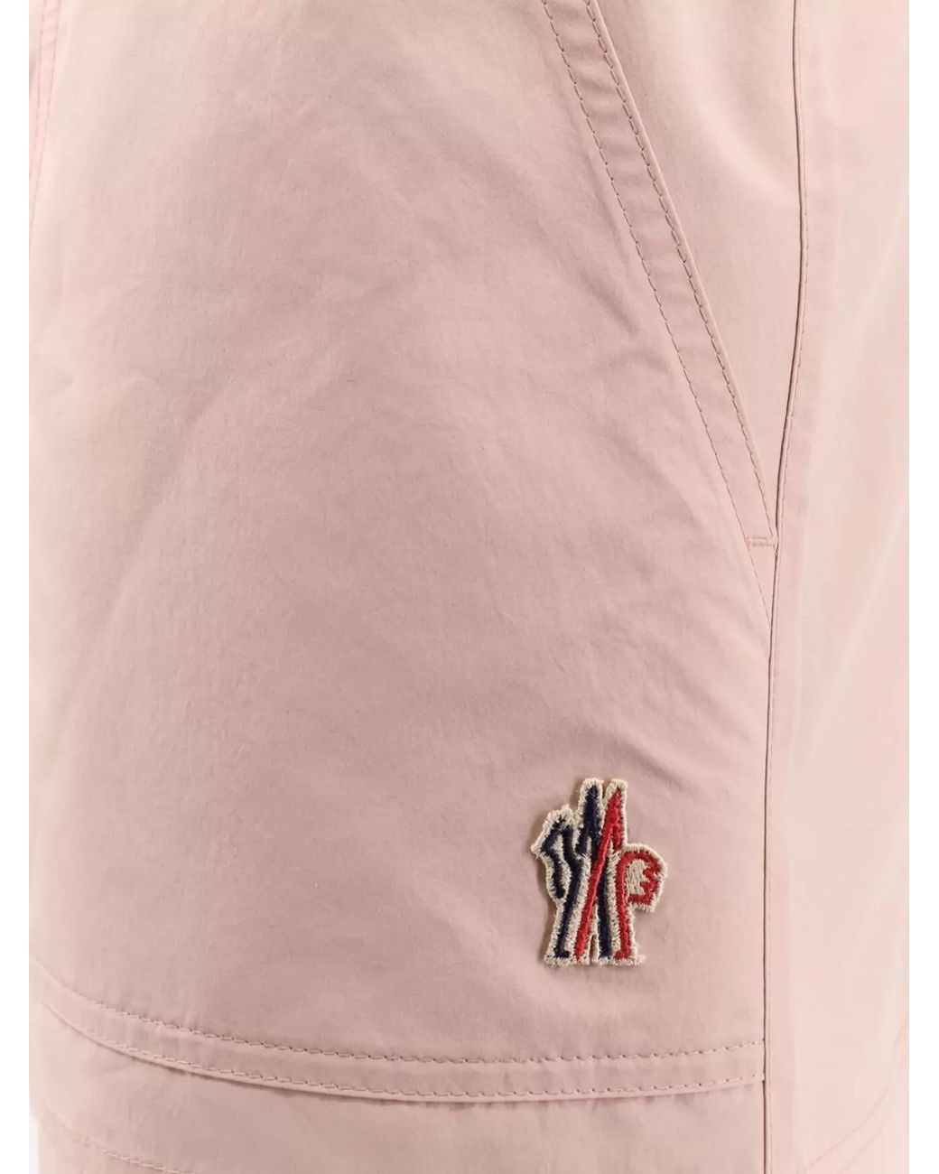 Moncler Pink Nylon Knee-Length Shorts