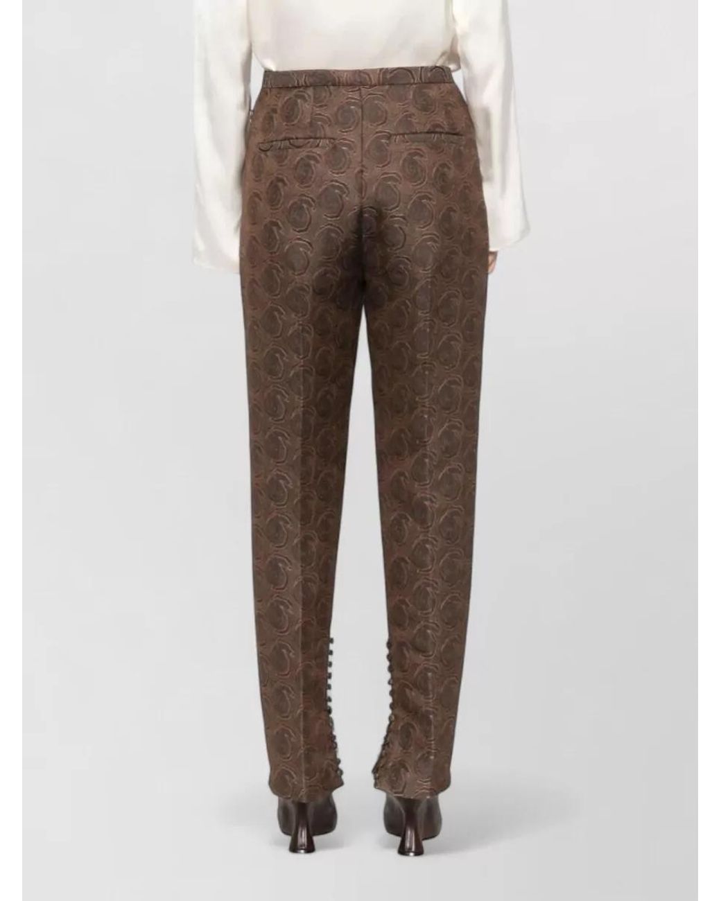 Dries Van Noten Brown Slim-Fit Trousers