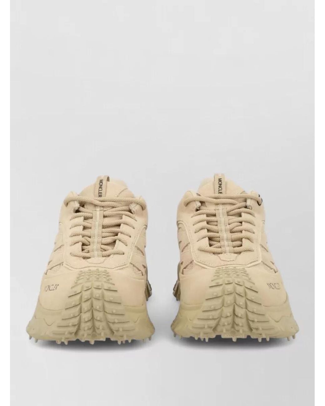 Moncler Natural Calf Leather Low-Top Sneakers