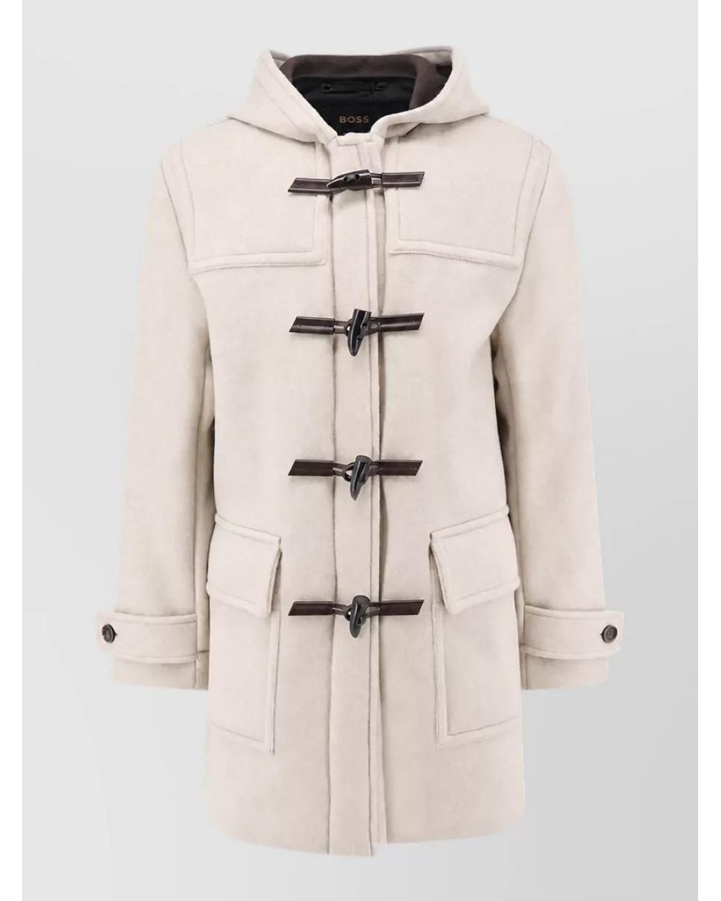 Boss Natural Cashmere Virgin Wool Hooded Lightweight Jacket for men