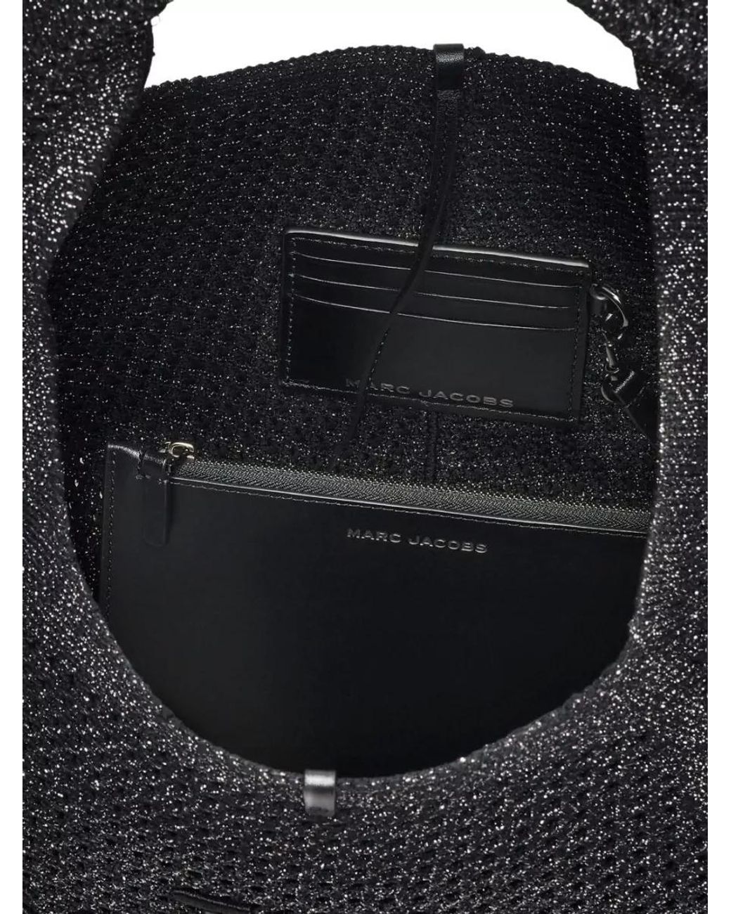Marc Jacobs Black The Sack Crochet Shoulder Bag