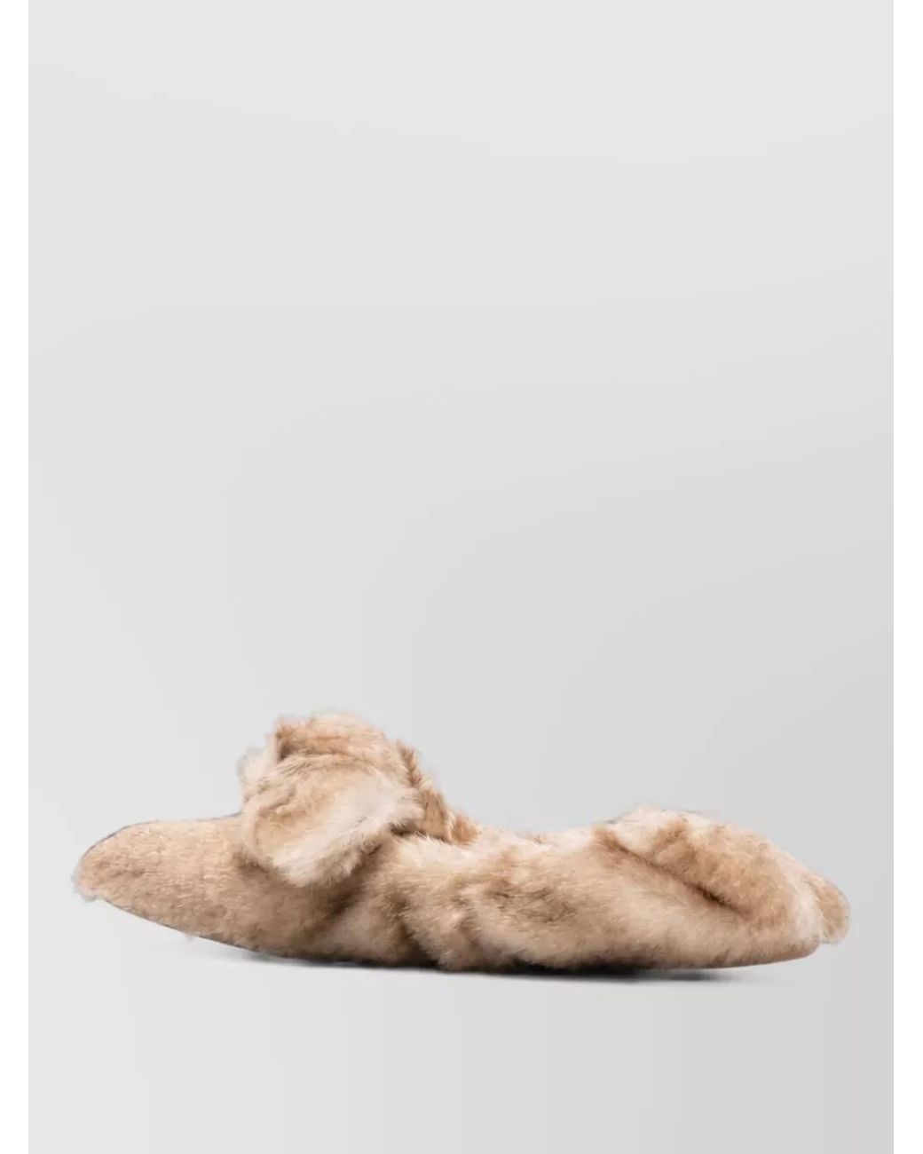 Zimmermann Natural Shearling Carousel Slippers
