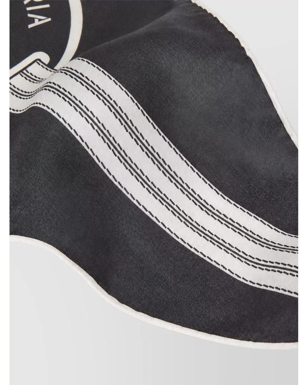 Fendi White Printed Silk Scarf