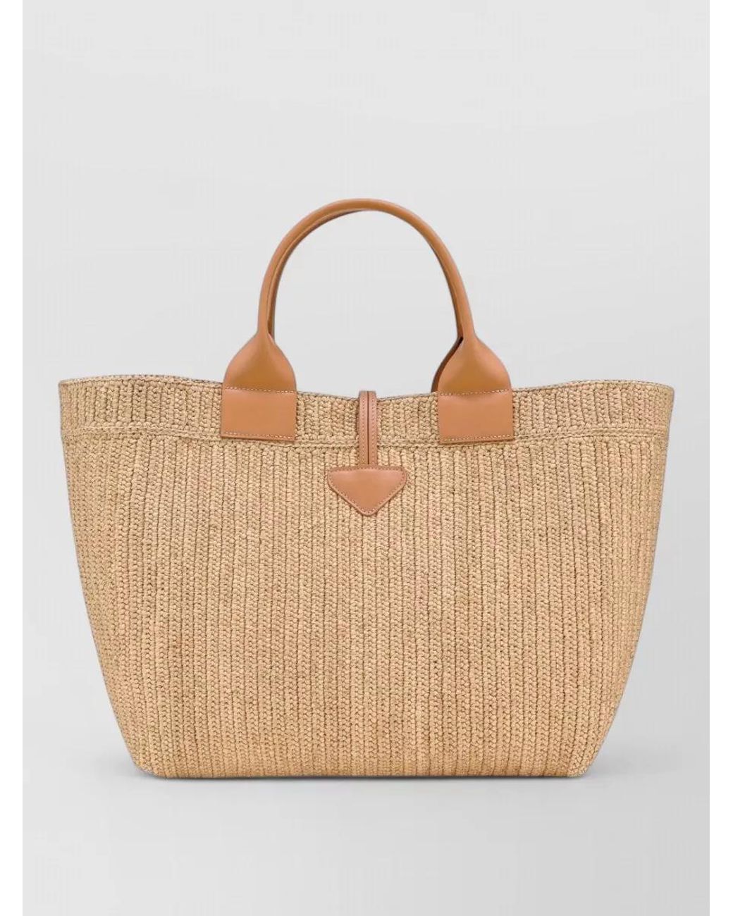 Longchamp Natural Raffia Tote Bag