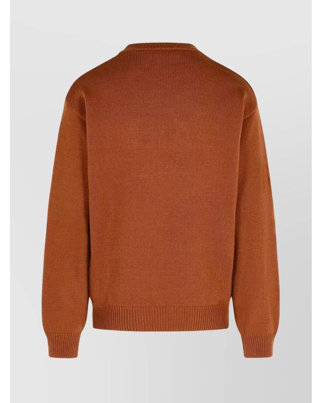 Marni Brown Virgin Wool Crewneck Sweater for men