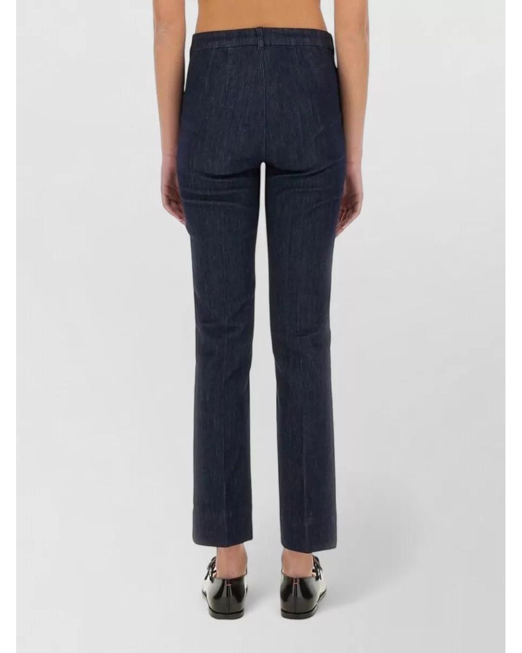Max Mara Blue Denim Straight-Leg Jeans
