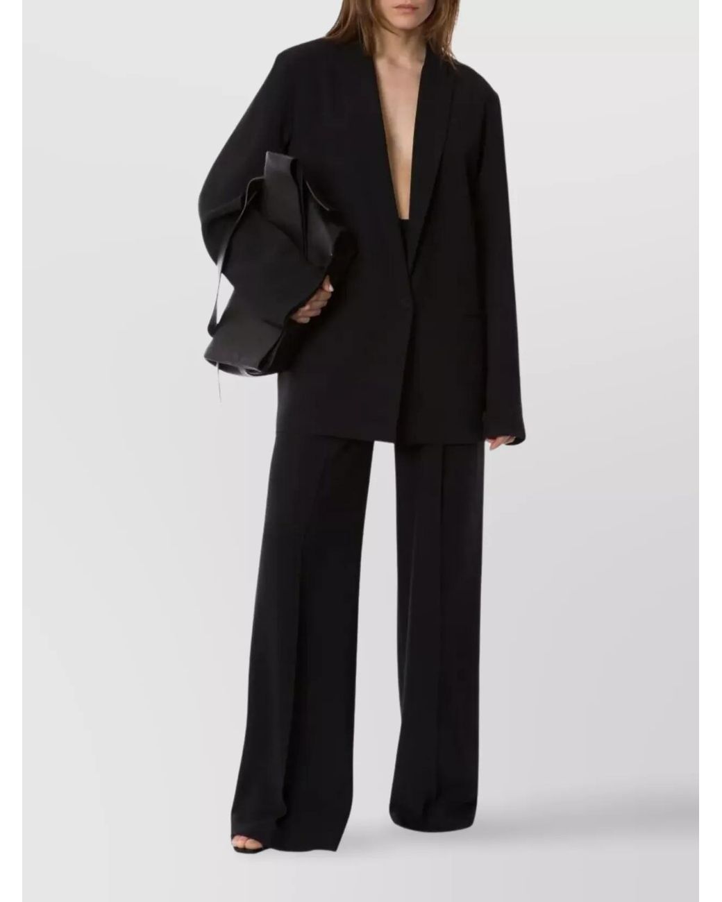 Alberta Ferretti Blue Wide-Leg Trousers