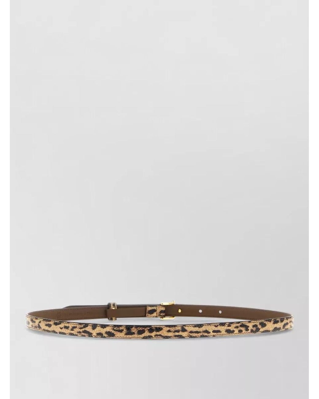 Fendi White Leather Belt
