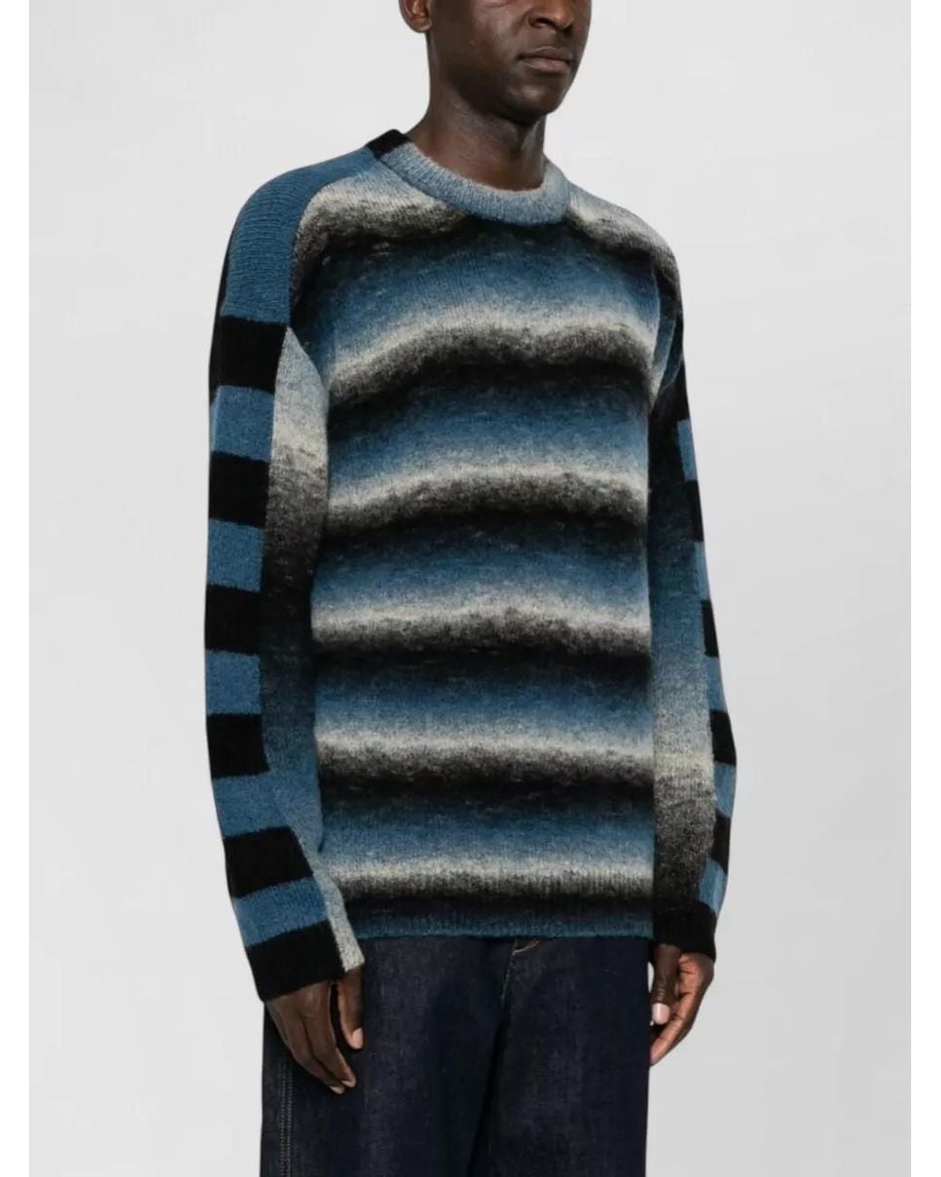 Paul Smith Blue Merino Wool Crewneck Jumper for men