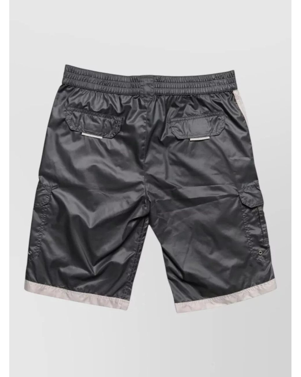 Dolce & Gabbana Gray Polyester Knee-Length Swim Shorts