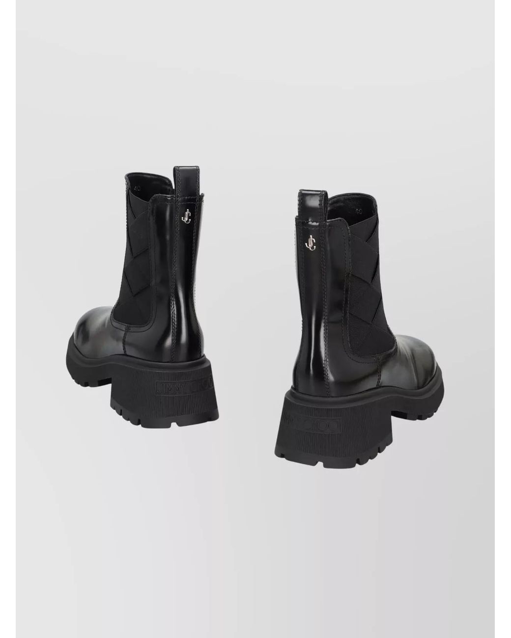 Jimmy Choo Black Leather Ankle Boots