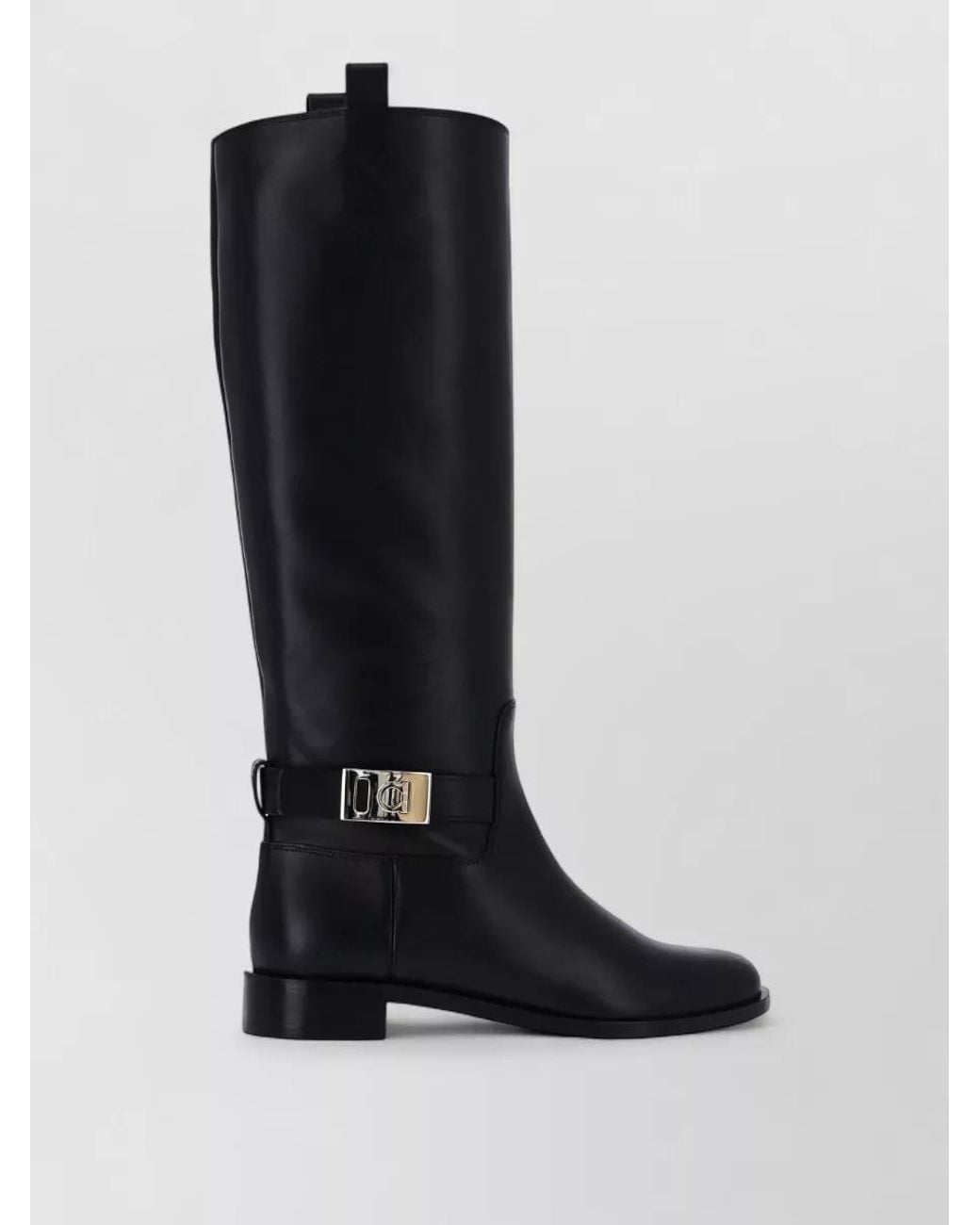 Ferragamo Black Leather Ankle Boots